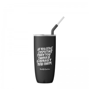 Black Swell Timothy Goodman x S'well Tumbler with Straw | NTEW5630