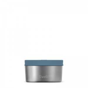 Blue Silver Swell Food Canister | VWQP0642