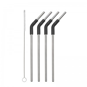 Grey Swell Stainless Steel Straw Set | HRBS9356