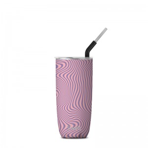 Lavender Swell Tumbler with Straw | OEBM1417