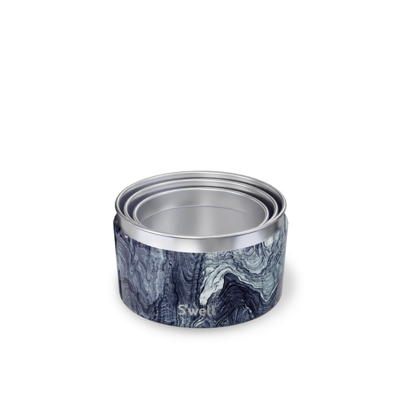 Azurite Marble Swell Food Canister Set | DPMX3446