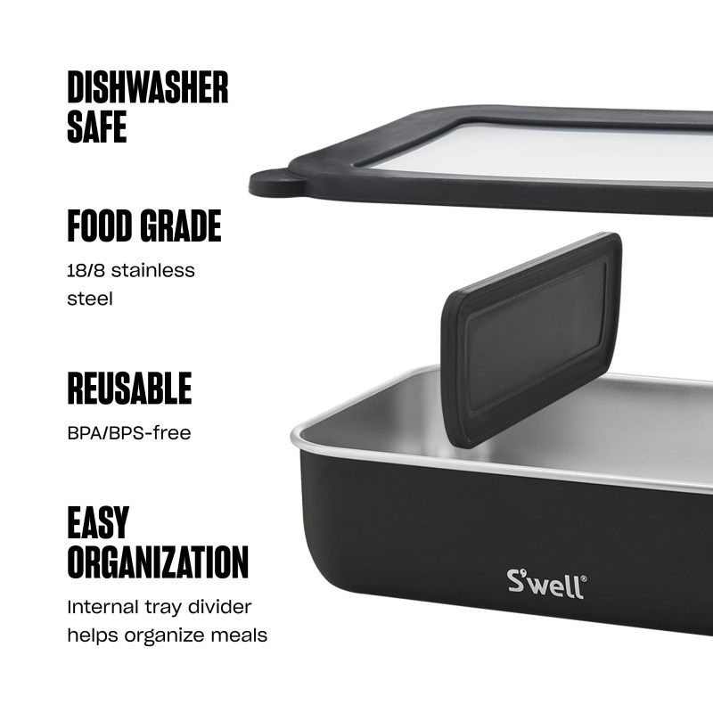 Black Swell Bento Box | OWFB1650