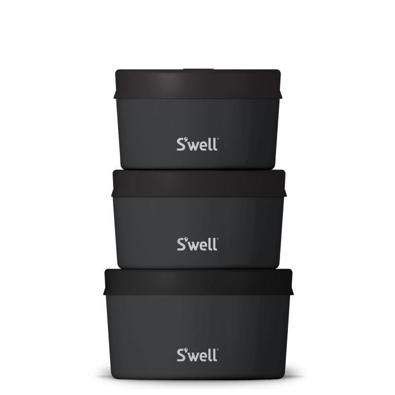 Black Swell Food Canister Set | HSIY7760