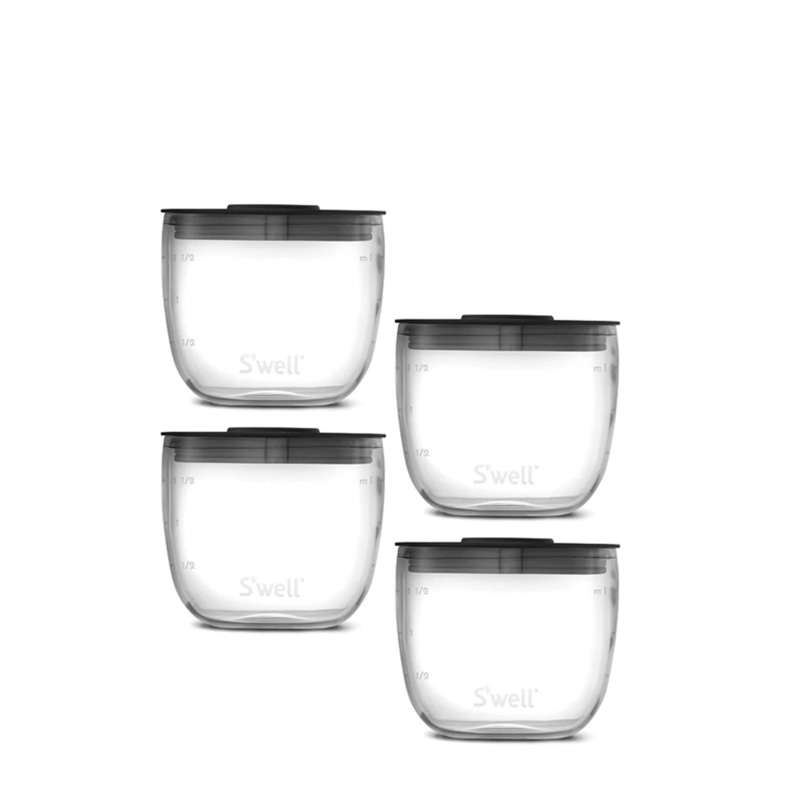 Black Swell Glass Prep Bowl Set | ZVKV9374