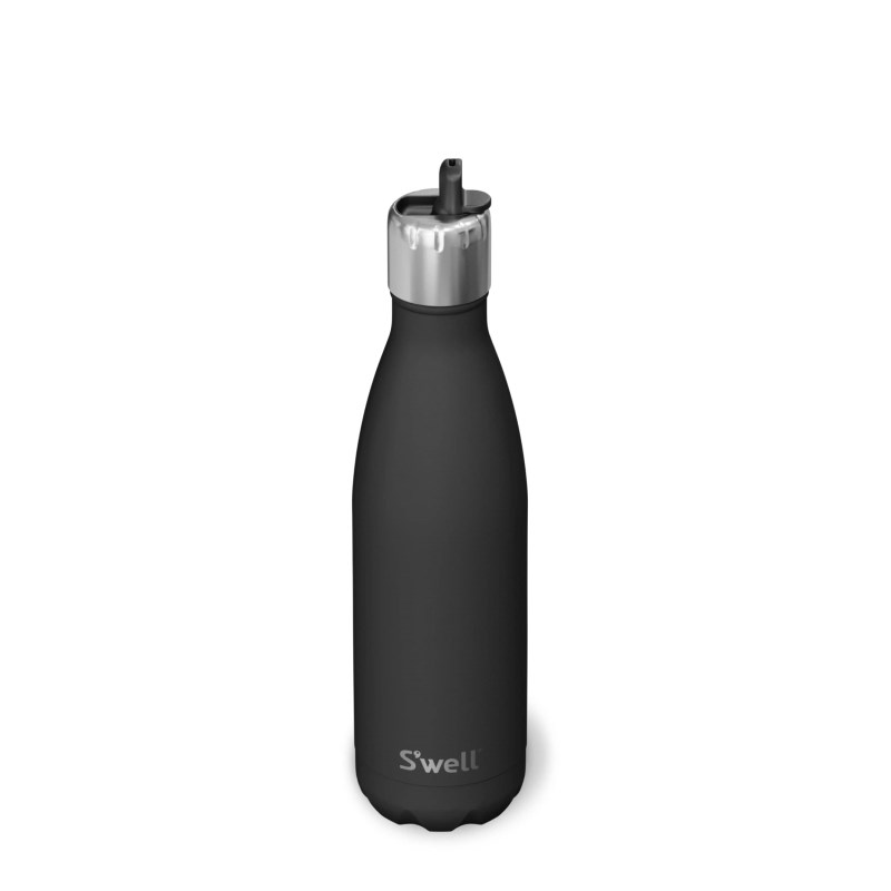 Black Swell Original Bottle with Flip Straw Cap | JWUA1036