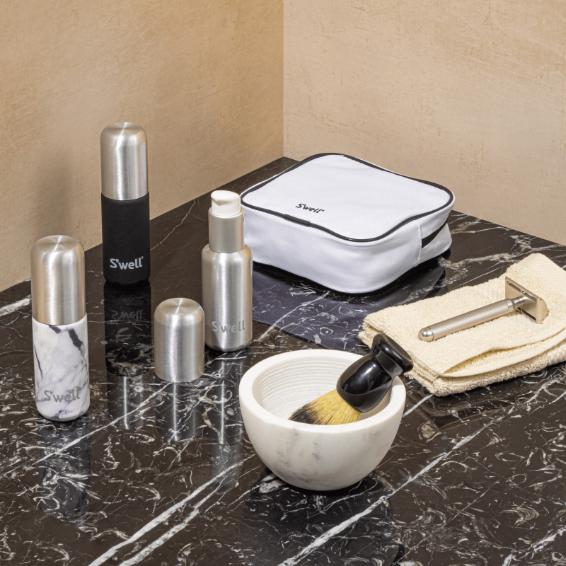 Black Swell Travel Bottle Set | VKVA4299