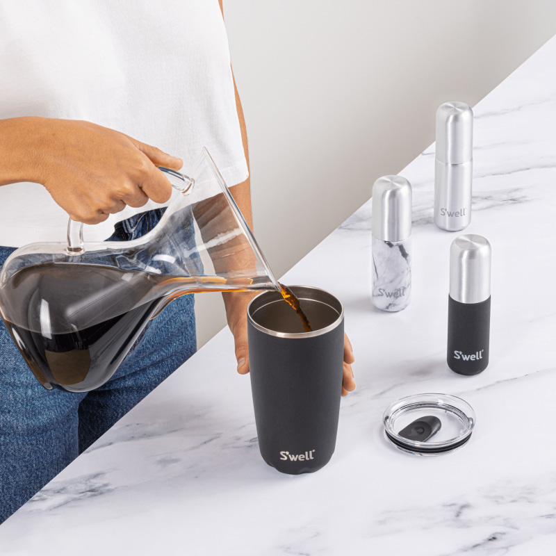 Black Swell Travel Bottle Set | VKVA4299