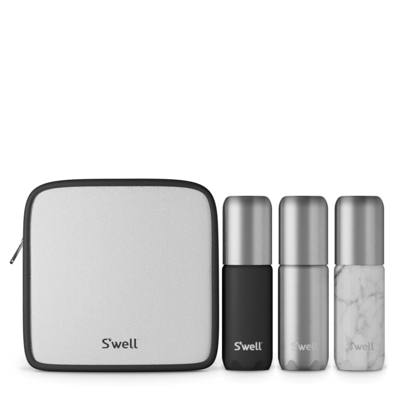 Black Swell Travel Bottle Set | VKVA4299