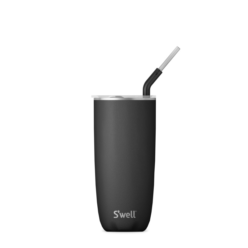 Black Swell Tumbler with Straw | INZV1938