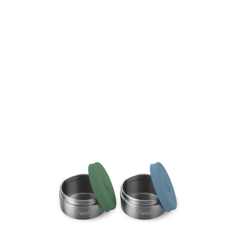 Blue Silver Swell Mini Canister Set | OLMO5393