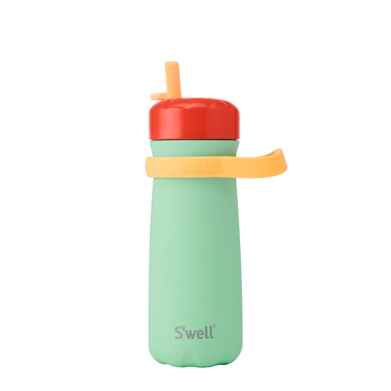 Green Swell Traveler with Flip Straw Lid | YOPA0374