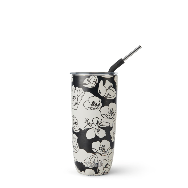 Grey Swell Tumbler with Straw | POXW2828