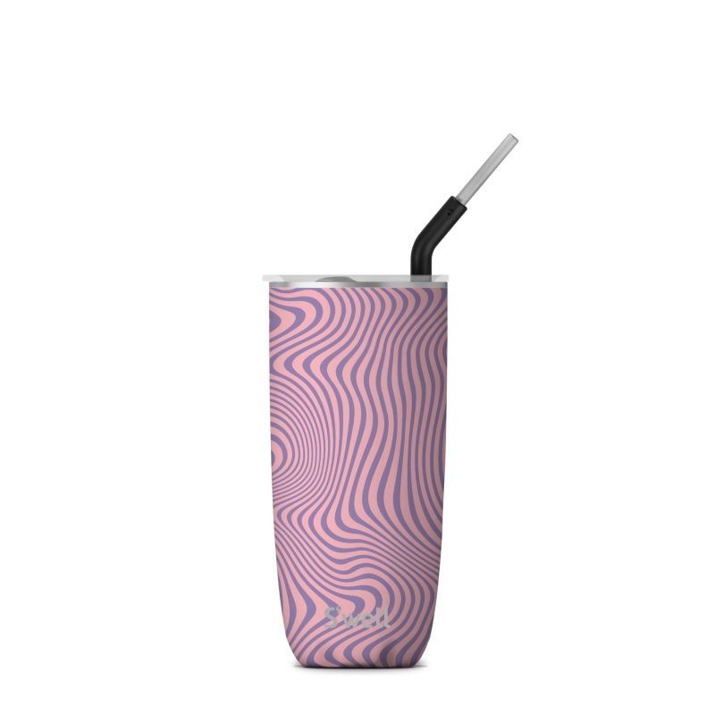 Lavender Swell Tumbler with Straw | OEBM1417