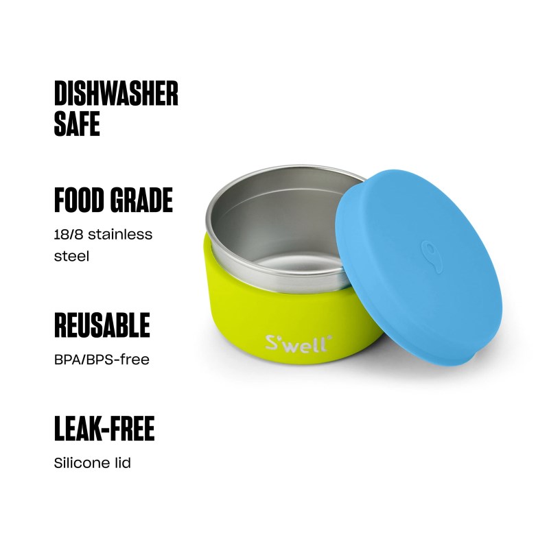 Light Green Swell Food Canister | SAPD9179