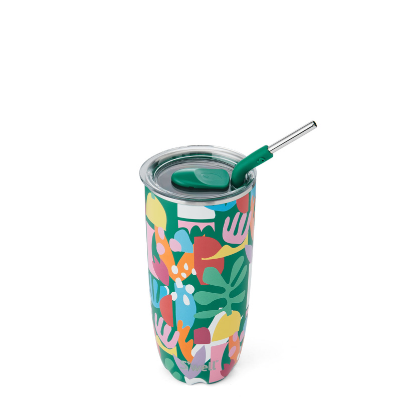 Paper Cutouts Swell Tumbler with Straw | DMFF4101