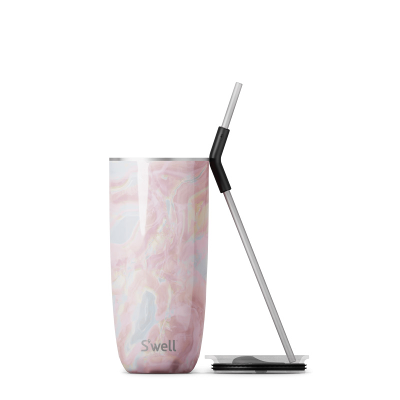 Rose Swell Tumbler with Straw | CIDC9740