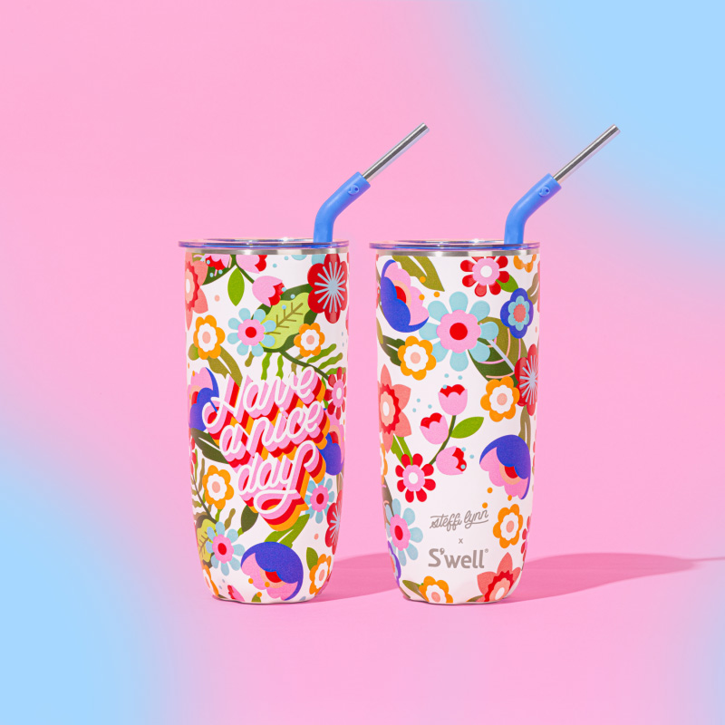 Steffi Lynn Swell Tumbler with Straw | HIJX7503