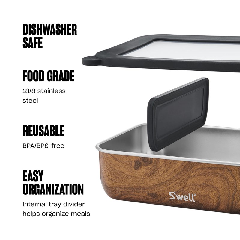 Teakwood Swell Bento Box | EBBO6883