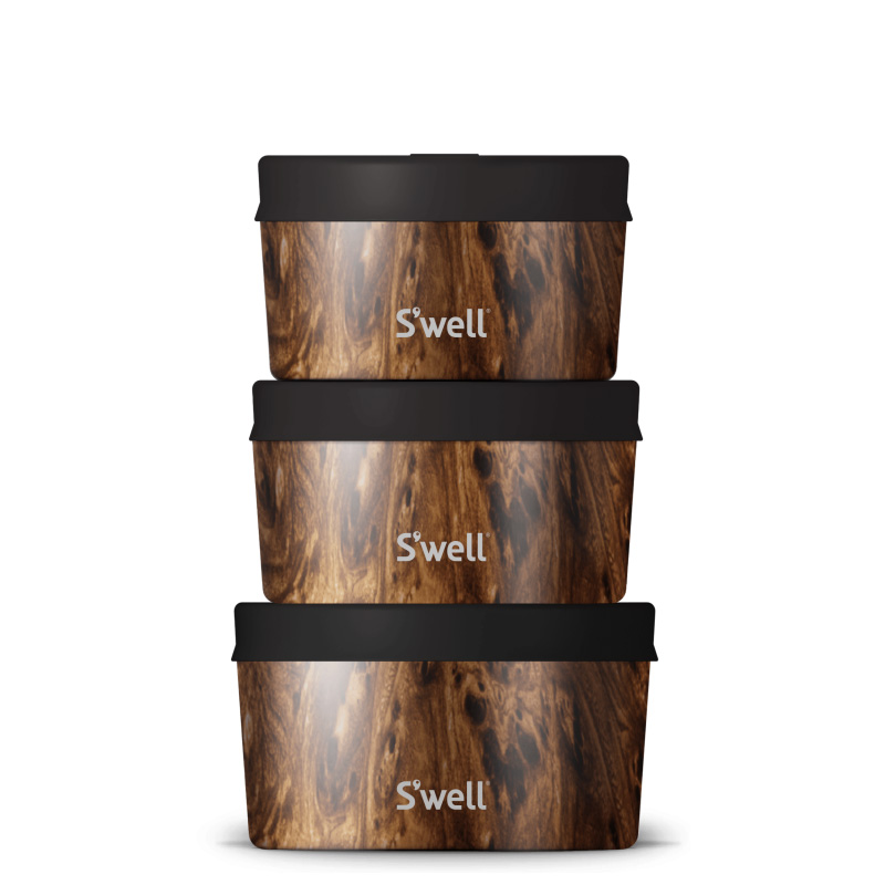 Teakwood Swell Food Canister Set | FKVY7023